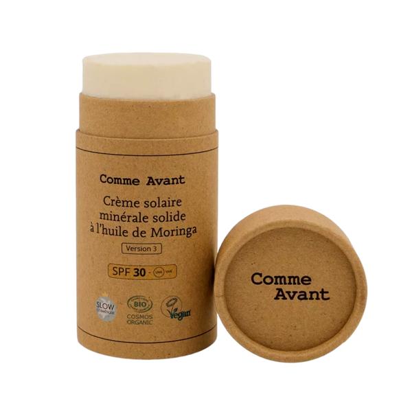 Protector solar mineral SPF30 con aceite de Moringa (80 g)